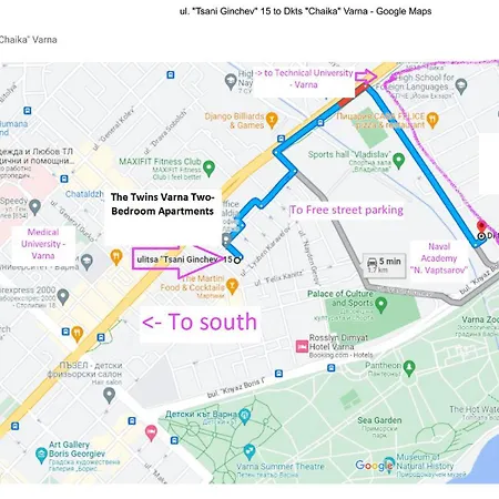 Lejlighed New The Twins Two-bedroom, 5 At 15 Tsani Ginchev Street, Floor 3