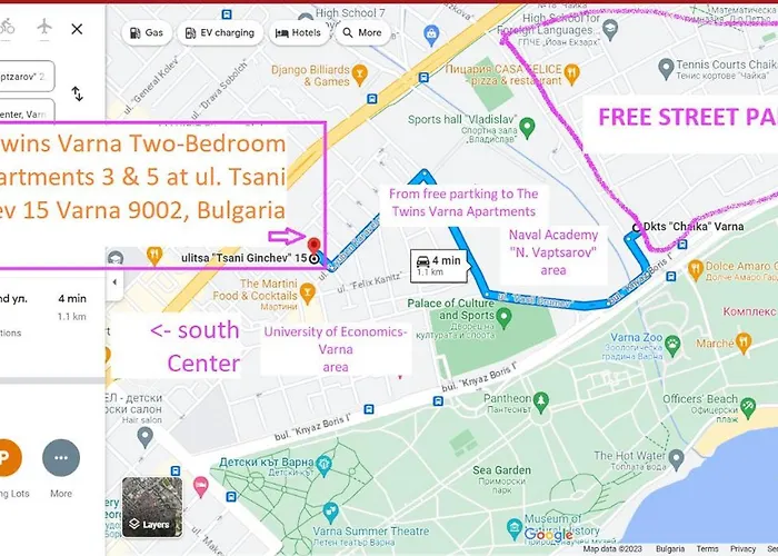 New The Twins Two-bedroom, 5 At 15 Tsani Ginchev Street, Floor 3